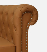 RAJ Three Seater Upholstered Sofa Leatherette - 12 Months Warranty - SAFFARON