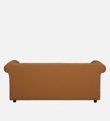 RAJ Three Seater Upholstered Sofa Leatherette - 12 Months Warranty - SAFFARON