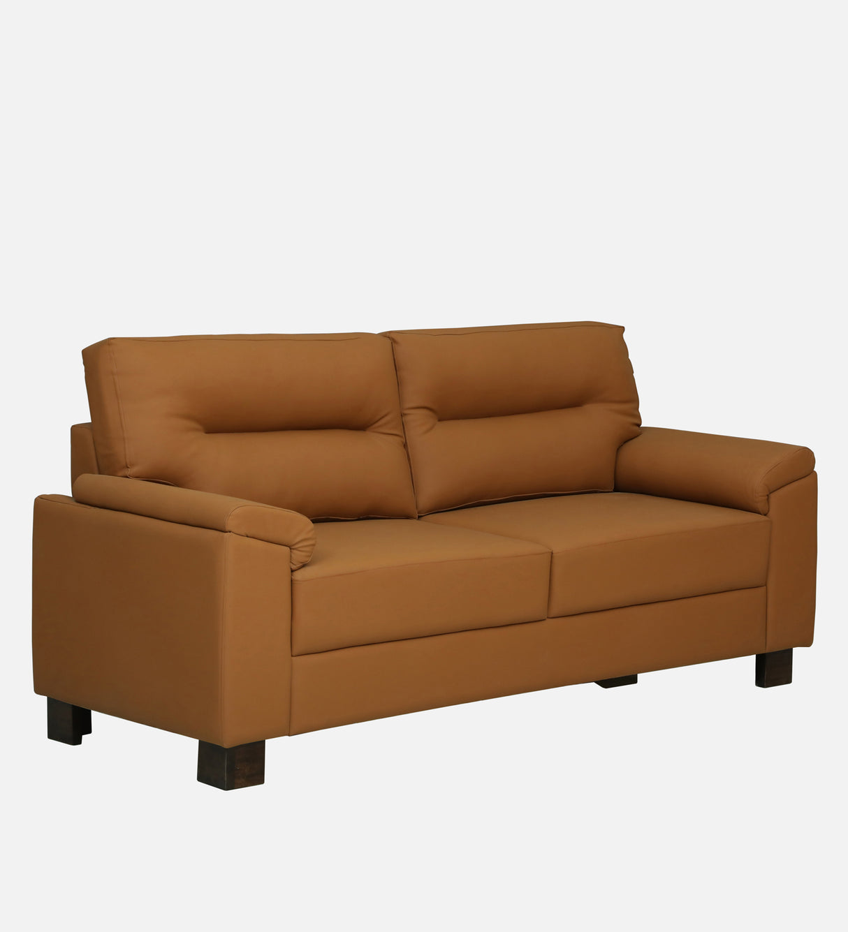 VALENTINO Three Seater Upholstered Sofa Leatherette - 12 Months Warranty - SAFFARON