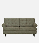 FABRIO Three Seater Upholstered Sofa Velvet - 12 Months Warranty - Beige Suede
