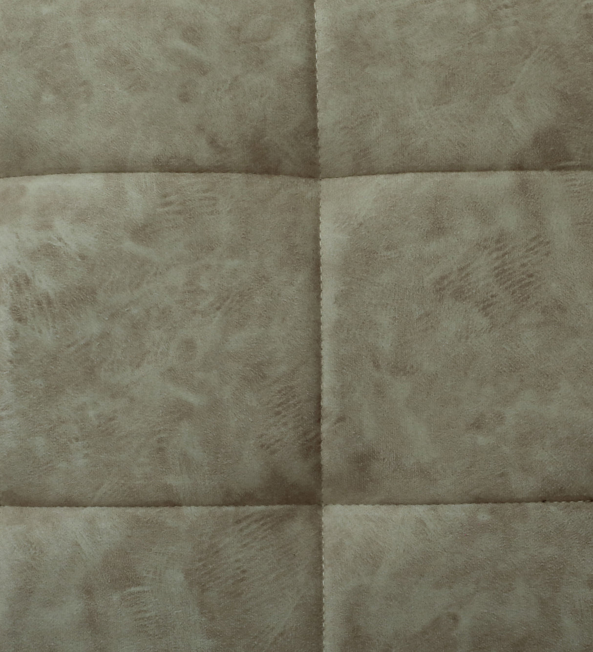 FABRIO Three Seater Upholstered Sofa Velvet - 12 Months Warranty - Beige Suede