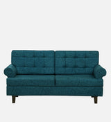 FABRIO Three Seater Upholstered Sofa Velvet - 12 Months Warranty - Ocean Suede