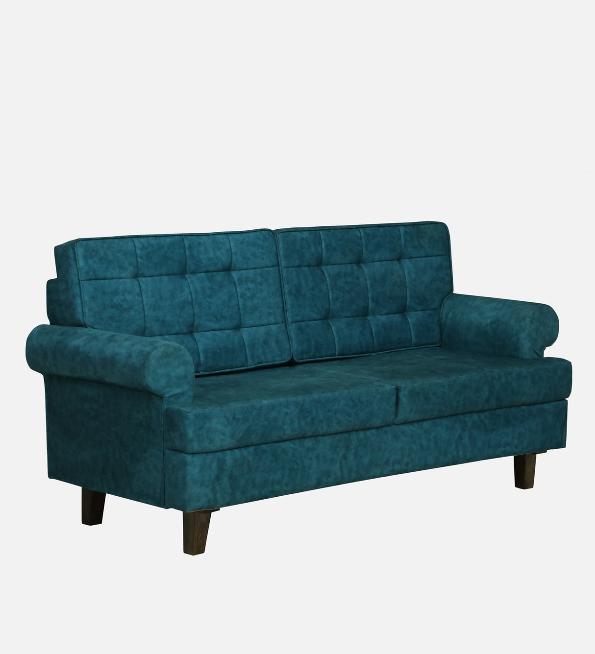 FABRIO Three Seater Upholstered Sofa Velvet - 12 Months Warranty - Ocean Suede