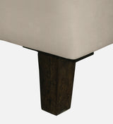 Venus Velvet Fabric LHS Lounger In Cream Color