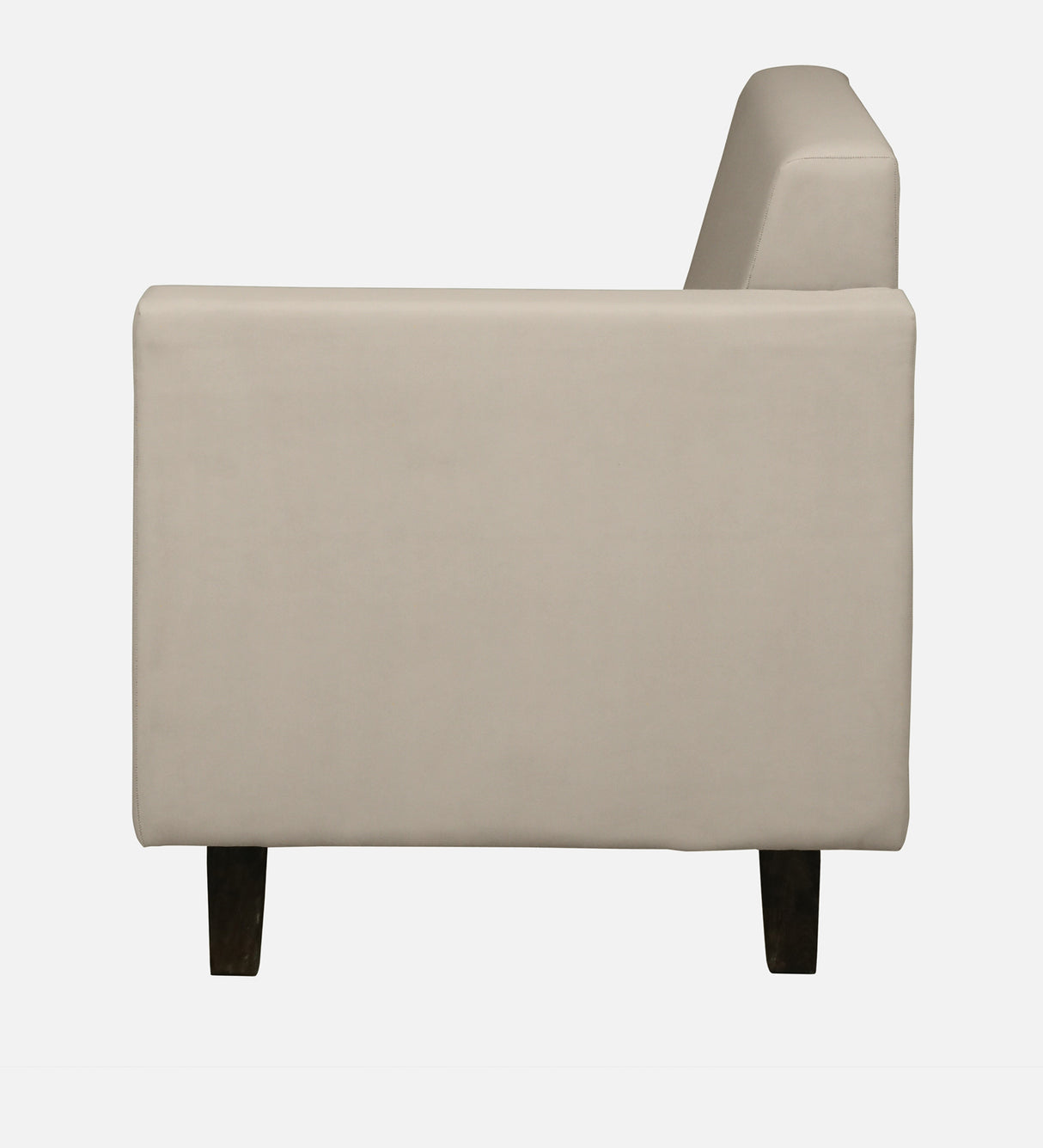 Venus Velvet Fabric LHS Lounger In Cream Color
