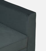 Venus Velvet Fabric LHS Lounger In Grey Color