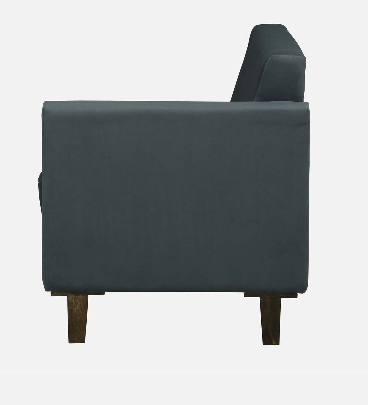 Venus Velvet Fabric LHS Lounger In Grey Color