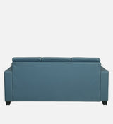 GOA Three Seater Upholstered Sofa With Storage - 12 Months Warranty - BLUE