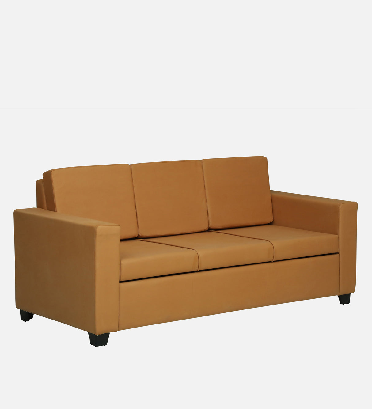 GOA Three Seater Upholstered Sofa With Storage - 12 Months Warranty - SAFFARON