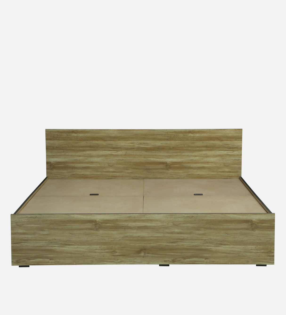 CARPER Engineered Wood Bed with Box Storage (STONE) - 12 Months Warranty