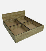 SMITH Engineered Wood Bed with Box Storage (STONE) - 12 Months Warranty