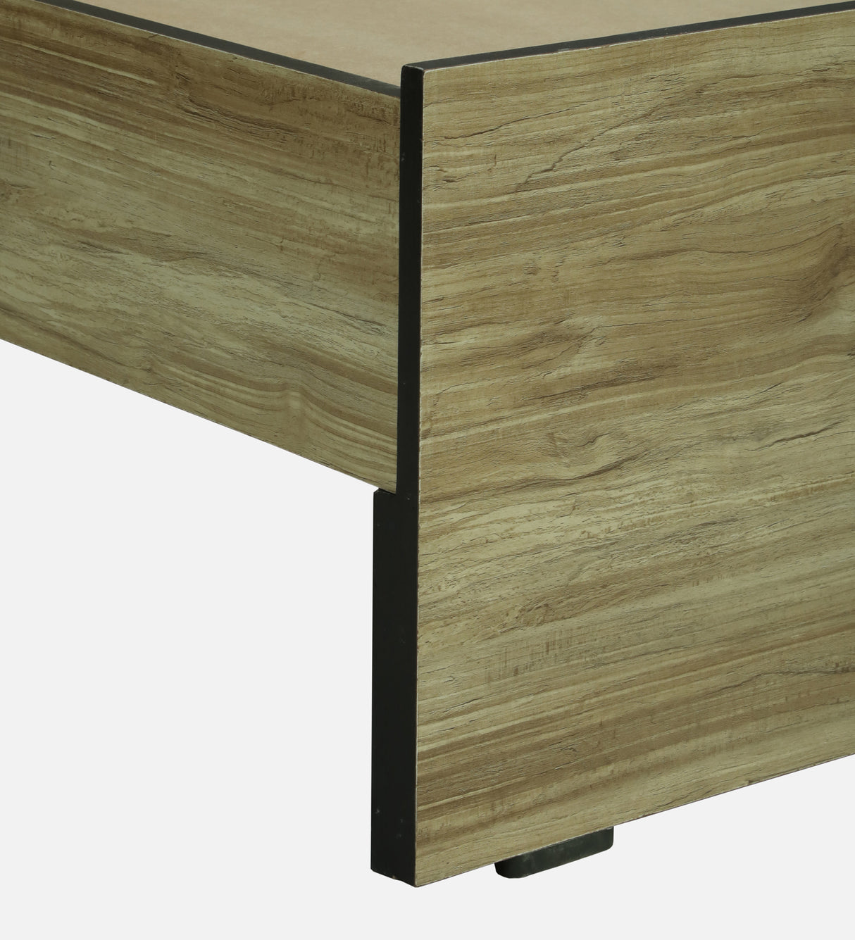 ALLEN Engineered Wood Bed Without Storage and Upholstered Headboard (STONE) - 12 Months Warranty