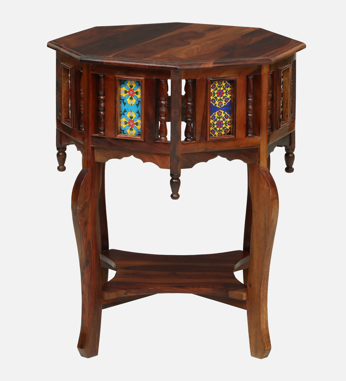 Udaipur Solid Sheesham Wood End Table - 3 Years Warranty
