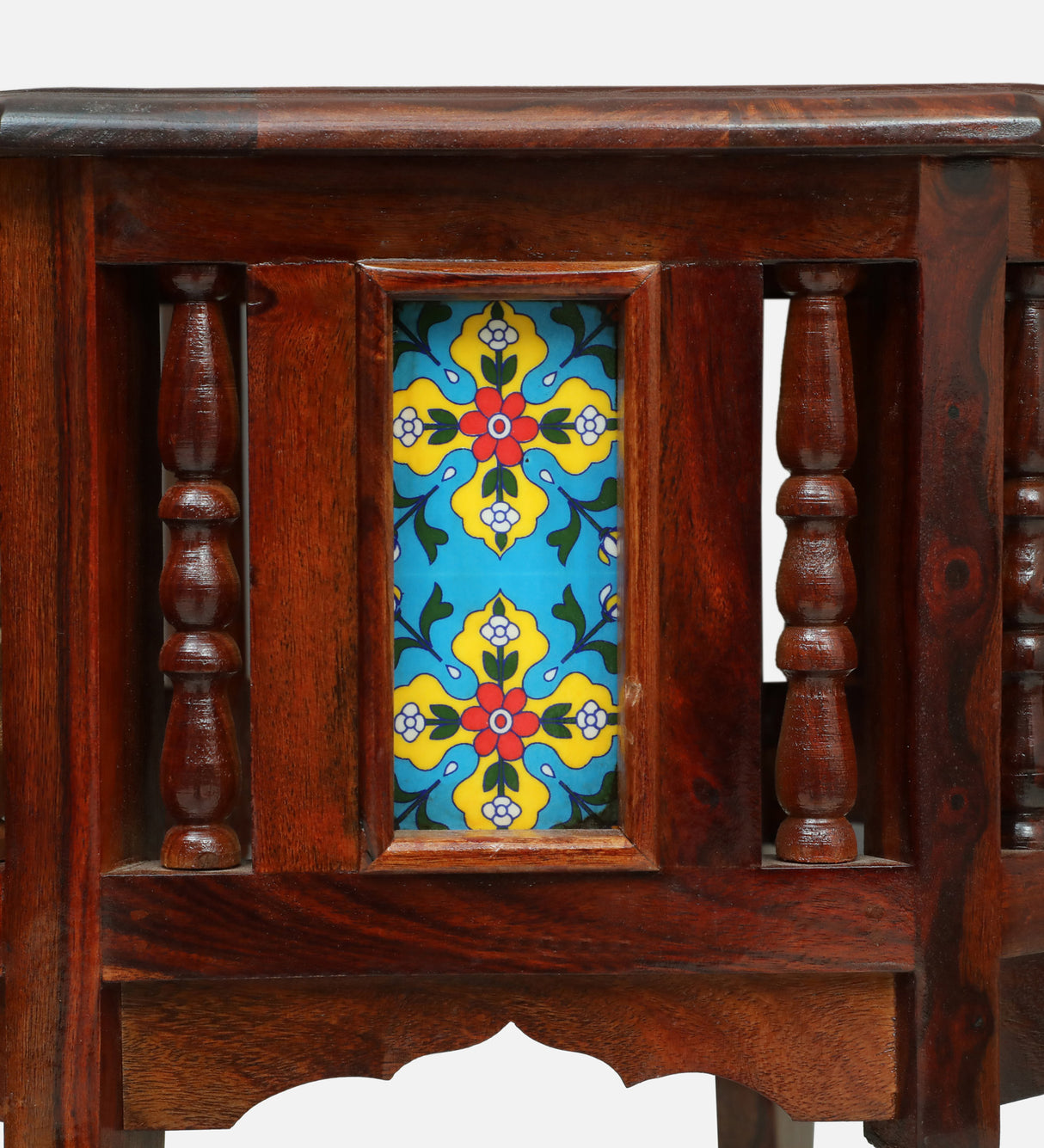 Udaipur Solid Sheesham Wood End Table - 3 Years Warranty