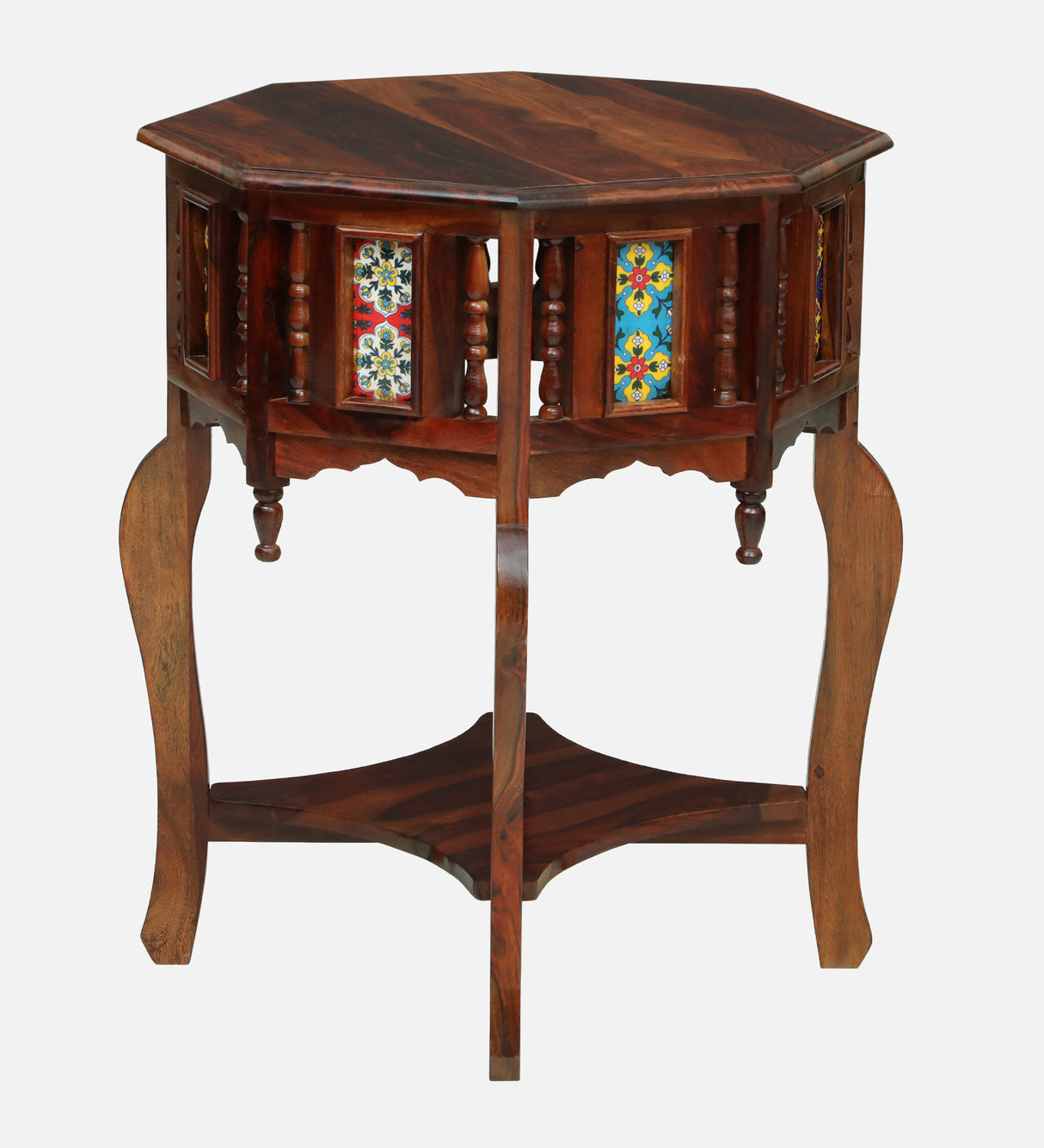Udaipur Solid Sheesham Wood End Table - 3 Years Warranty