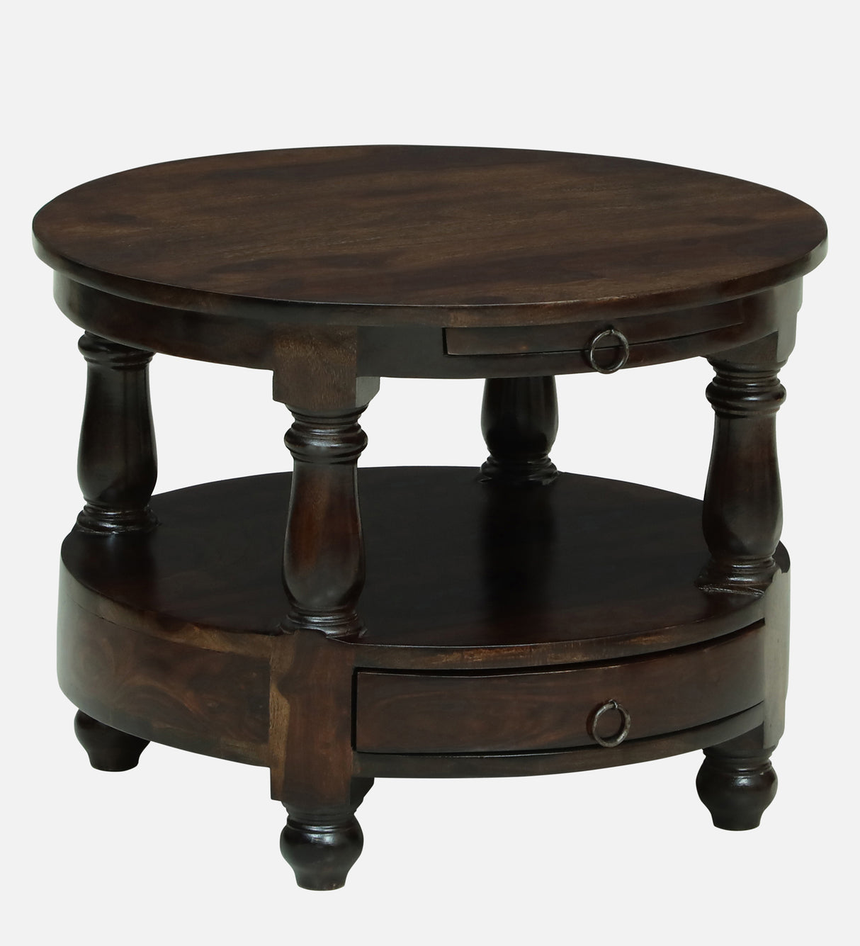 Jodhpur Solid Sheesham Wood End Table - 3 Years Warranty