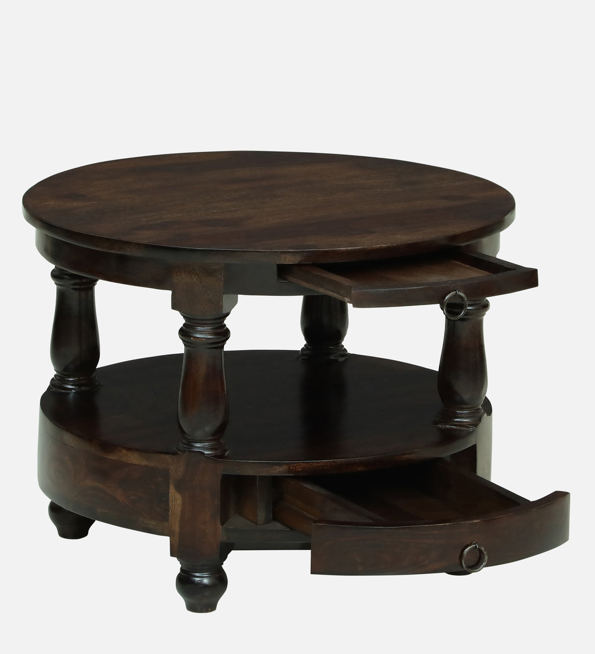 Jodhpur Solid Sheesham Wood End Table - 3 Years Warranty