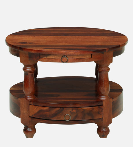 Jodhpur Solid Sheesham Wood End Table - 3 Years Warranty