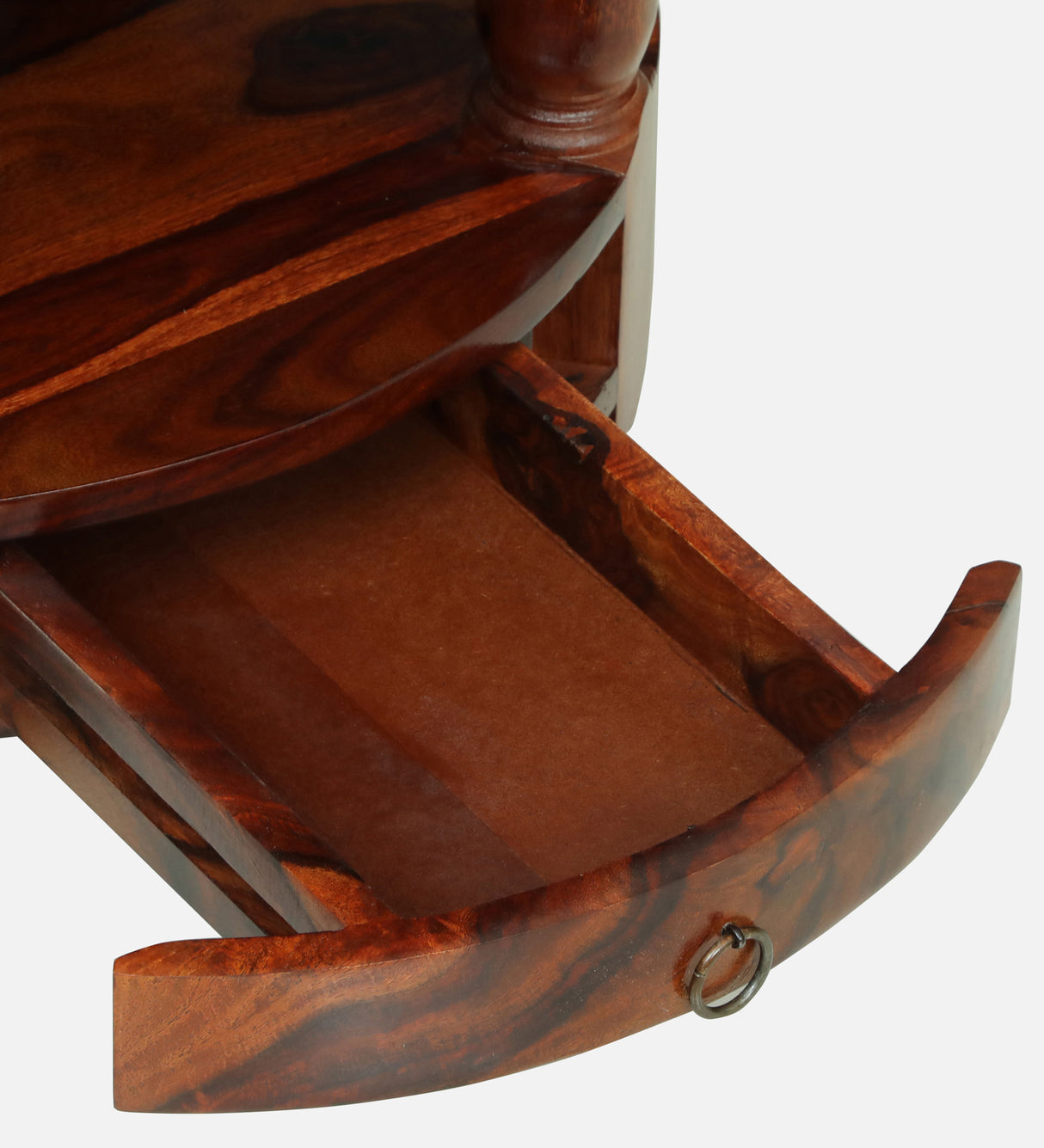 Jodhpur Solid Sheesham Wood End Table - 3 Years Warranty