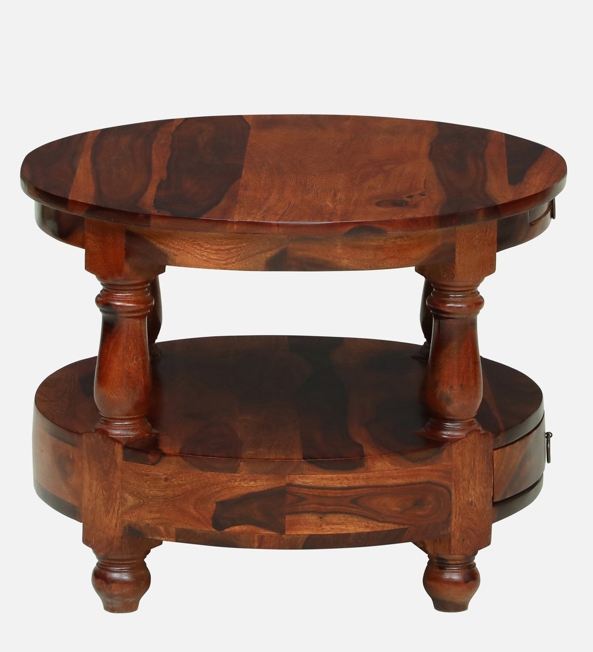 Jodhpur Solid Sheesham Wood End Table - 3 Years Warranty