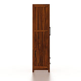 Cosmos Solid Sheesham Wood Wardrobe With Two Doors and Two Drawers - 3-Year Warranty