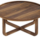 Round Solid Sheesham Wood Coffee Table - 3 years Warranty