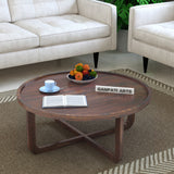 Round Solid Sheesham Wood Coffee Table - 3 years Warranty