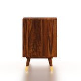Martino Solid Sheesham Wood Shoe Rack with Doors, Seating Space 3 - Year Warranty