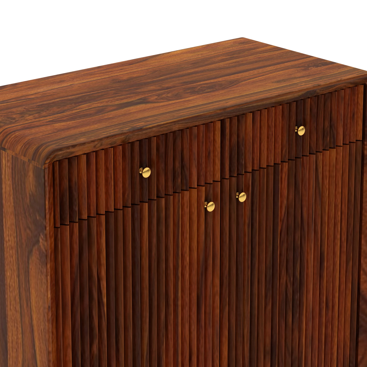 Robert Solid Sheesham Wood Shoe Rack With Two Doors, Drawer and Open Shelf- 3-Year Warranty