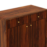 Robert Solid Sheesham Wood Shoe Rack With Two Doors, Drawer and Open Shelf- 3-Year Warranty