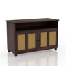 Fusion Cane Solid Sheesham Wood Display Unit/Sideboard - 3 Years Warranty