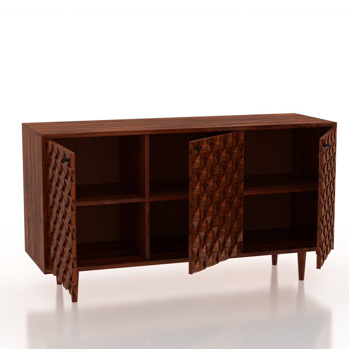 Raj Solid Sheesham Wood Sideboard Storage Unit - 3 Years Warranty