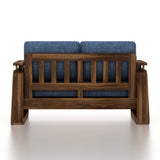 Edin Solid Sheesham Wood 2 Seater Sofa With Cane & Brass Detailing - 3 Year Warranty (LUXE EDITION)