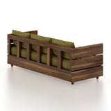Cairo Solid Sheesham Wood 3 Seater Sofa - 3 Year Warranty (LUXE EDITION)