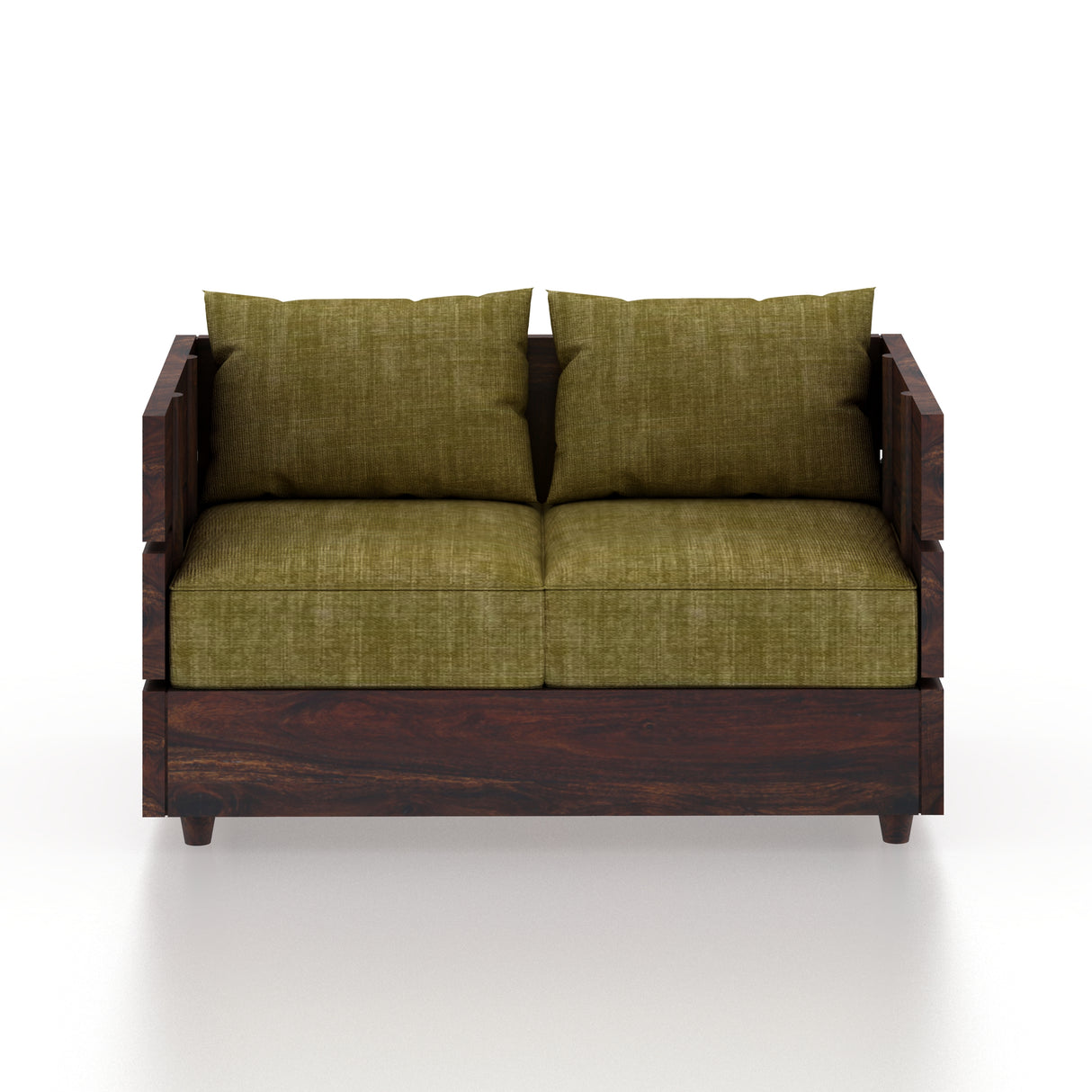Cairo Solid Sheesham Wood 2 Seater Sofa - 3 Year Warranty (LUXE EDITION)