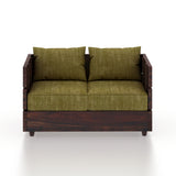 Cairo Solid Sheesham Wood 2 Seater Sofa - 3 Year Warranty (LUXE EDITION)