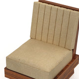 RONNY Solid Sheesham Wood Single Seater Sofa - 3 Year Warranty (LUXE EDITION)