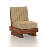 RONNY Solid Sheesham Wood Single Seater Sofa - 3 Year Warranty (LUXE EDITION)