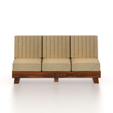 RONNY Solid Sheesham Wood 3 Seater Sofa - 3 Year Warranty (LUXE EDITION)