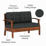 RAYON Solid Sheesham Wood 2 Seater Sofa - 3 Year Warranty (LUXE EDITION)