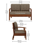 RAYON Solid Sheesham Wood 2 Seater Sofa - 3 Year Warranty (LUXE EDITION)