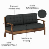 RAYON Solid Sheesham Wood 3 Seater Sofa - 3 Year Warranty (LUXE EDITION)
