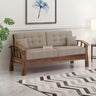 CROWN Solid Sheesham Wood 3 Seater Sofa - 3 Year Warranty (LUXE EDITION)