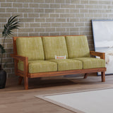 AURA Solid Sheesham Wood 3 Seater Sofa - 3 Year Warranty (LUXE EDITION)
