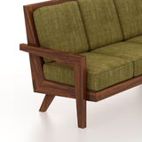 AURA Solid Sheesham Wood 3 Seater Sofa - 3 Year Warranty (LUXE EDITION)