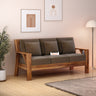 CIZAR Solid Sheesham Wood 3 Seater Sofa - 3 Year Warranty (LUXE EDITION)