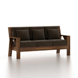 CIZAR Solid Sheesham Wood 3 Seater Sofa - 3 Year Warranty (LUXE EDITION)
