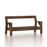 CIZAR Solid Sheesham Wood 3 Seater Sofa - 3 Year Warranty (LUXE EDITION)