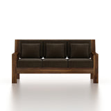 CIZAR Solid Sheesham Wood 3 Seater Sofa - 3 Year Warranty (LUXE EDITION)