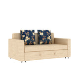 Victoria Fabric 3 Seater Pull Out Sofa Cum Bed(BEIGE) - 24 Months Warranty
